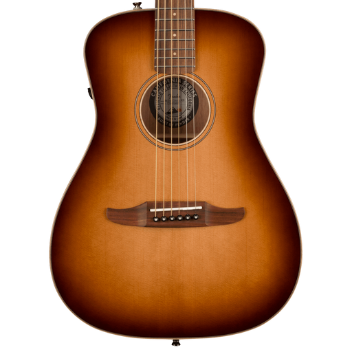 Fender Malibu Classic Pau Ferro Fingerboard Aged Cherry Burst Acoustic Guitar With Bag
