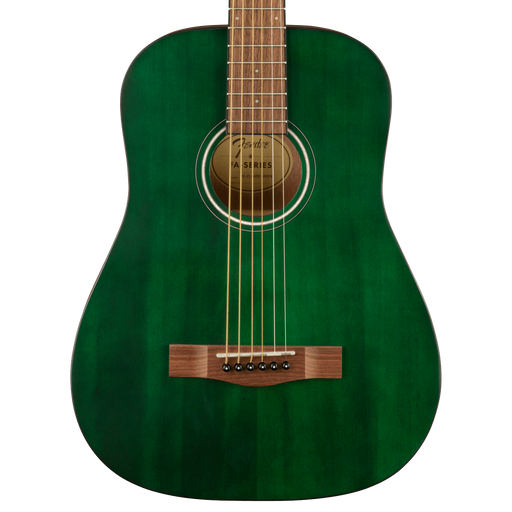 Fender FA-15 3/4 Scale Steel Walnut Fingerboard Green Acoustic Guitar W/ Gig Bag