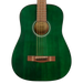 Fender FA-15 3/4 Scale Steel Walnut Fingerboard Green Acoustic Guitar W/ Gig Bag