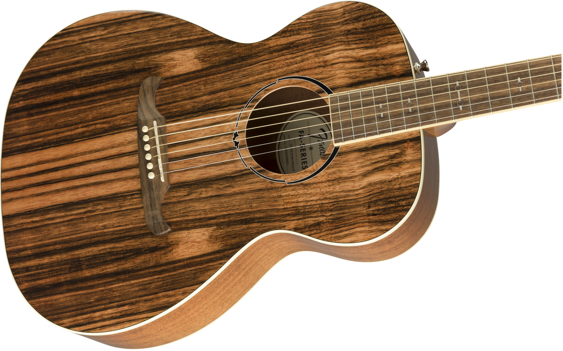 DISC - Fender 2019 Limited Edition FA-235E Concert Striped Ebony Top Laurel Fingerboard Natural