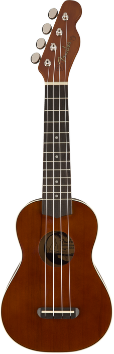 DISC - Fender Venice Soprano Ukulele Natural Basswood Finish Ukulele