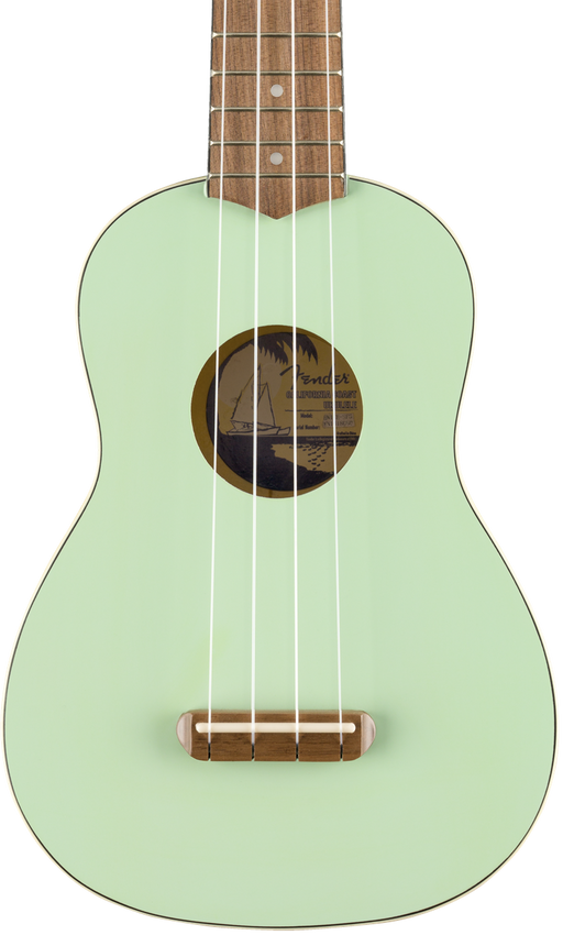 Fender Venice Soprano Ukulele Surf Green Walnut Fingerboard