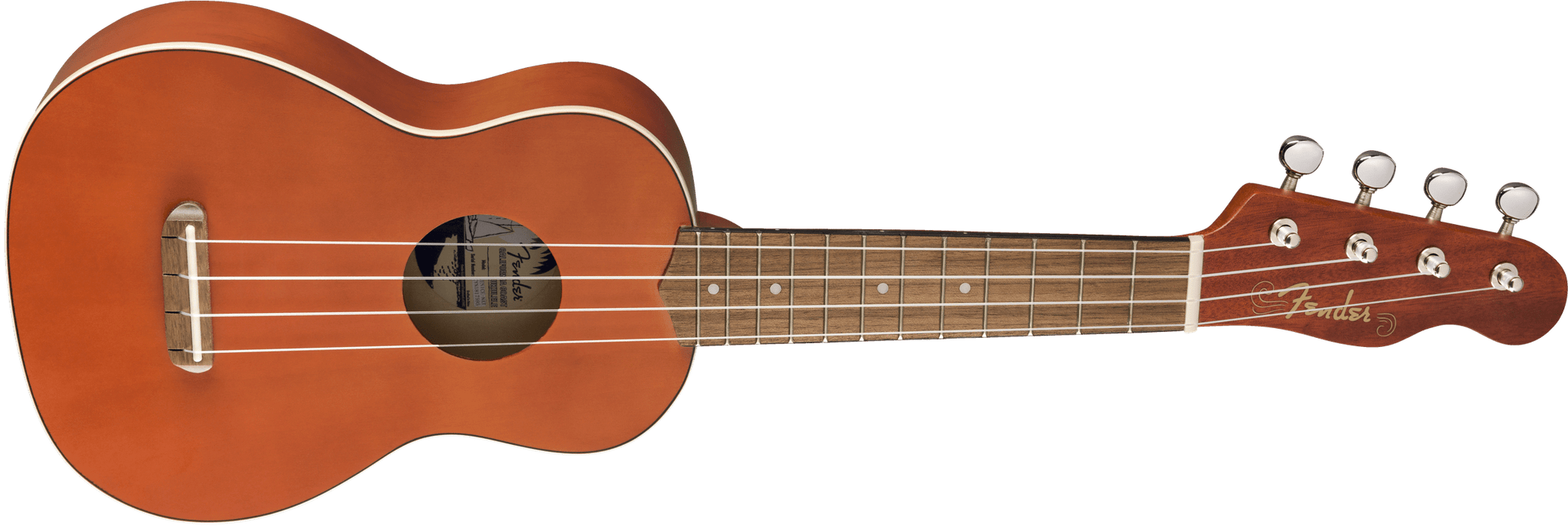 Fender Venice Soprano Uke Walnut Fingerboard - Natural