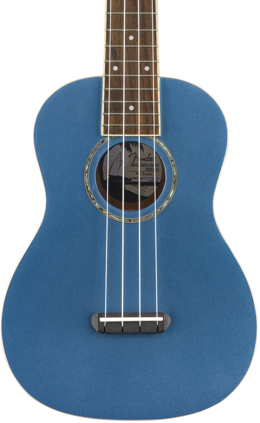 Fender Zuma Classic Concert Uke Lake Placid Blue Walnut Fingerboard