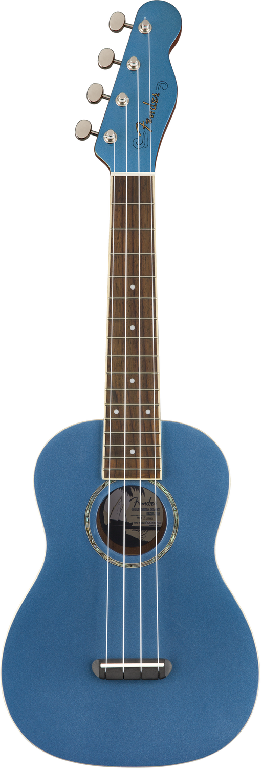 Fender Zuma Classic Concert Uke Lake Placid Blue Walnut Fingerboard