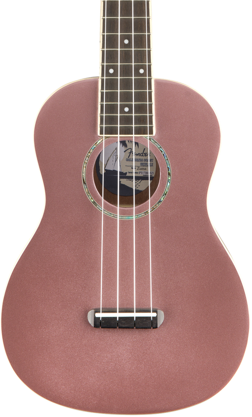 Fender Zuma Concert Ukulele Burgundy Mist Walnut Fingerboard