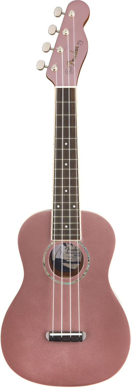 Fender Zuma Concert Ukulele Burgundy Mist Walnut Fingerboard