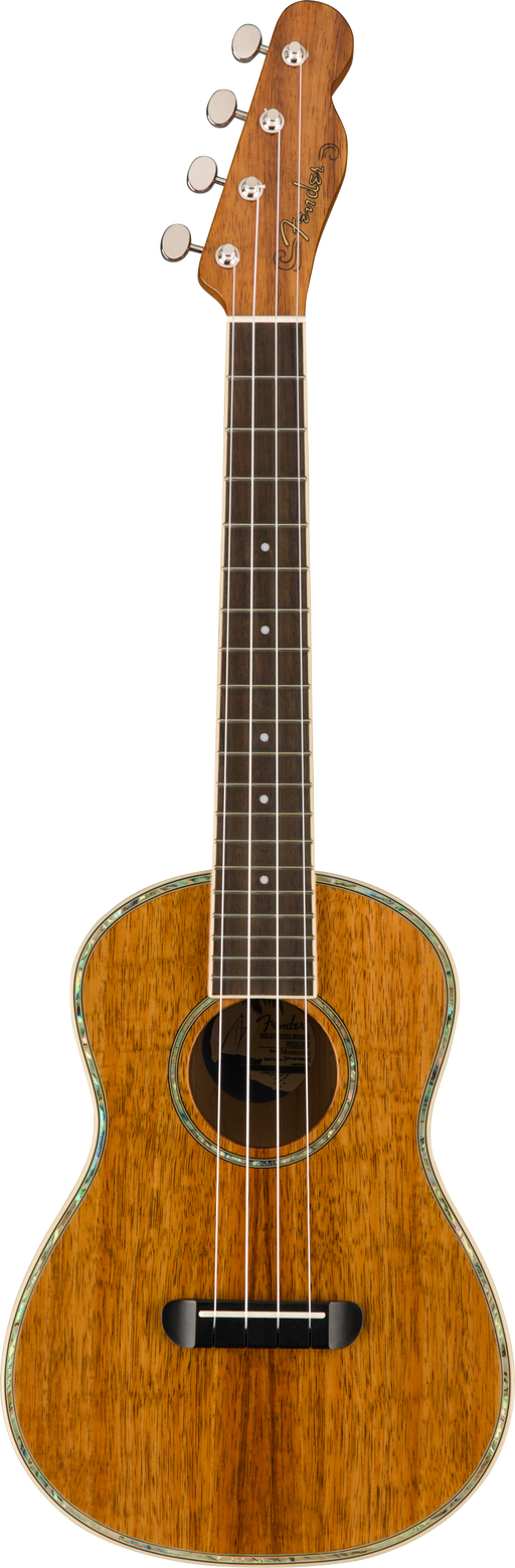Fender Montecito Tenor Ukulele Walnut Fingerboard Natural With Bag