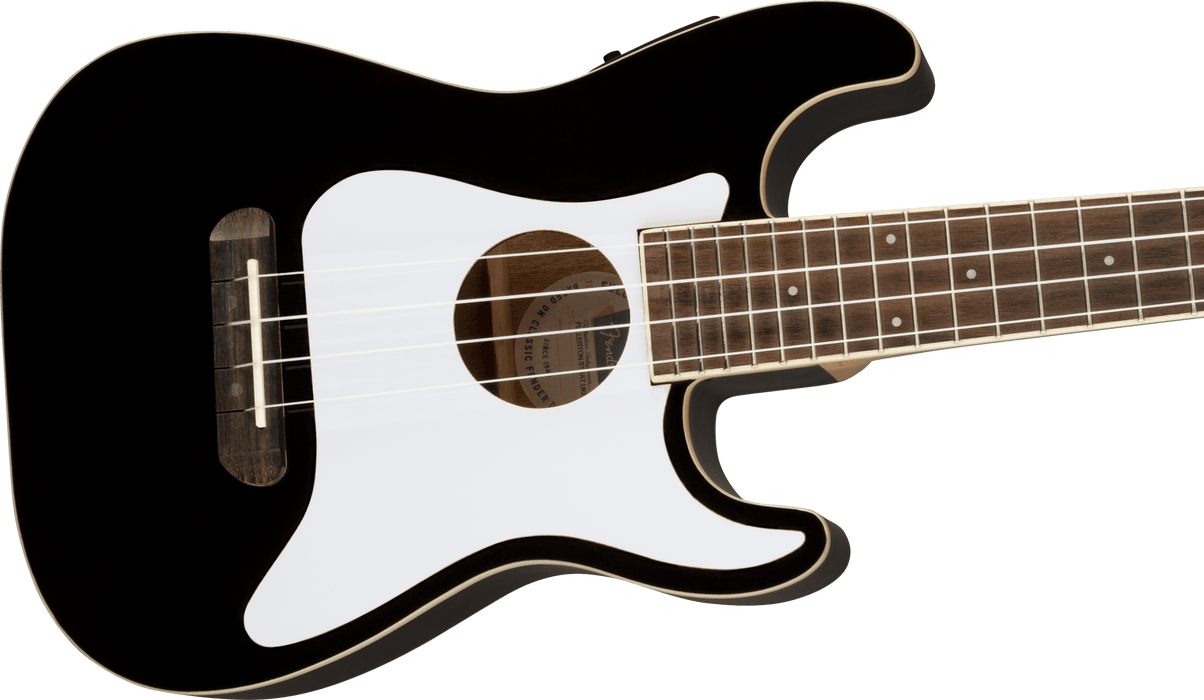 Fender Fullerton Strat Concert Uke Black