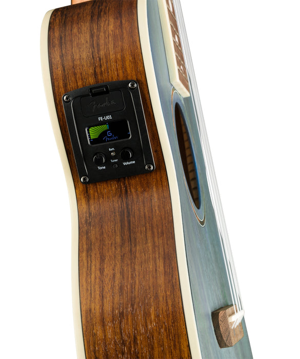 Fender Dhani Harrison Ukulele Turquoise Walnut Fingerboard
