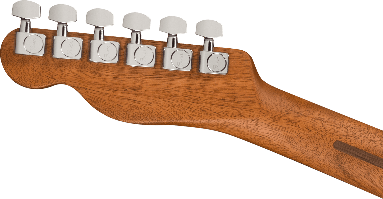 Fender American Acoustasonic Telecaster All-Mahogany Ebony Fingerboard Bourbon Burst Acoustic Guitar With Gig Bag