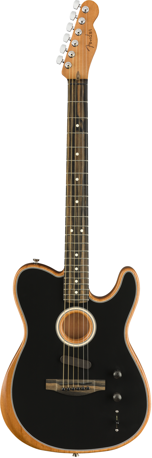 Fender American Acoustasonic Telecaster Black With Deluxe Gig Bag