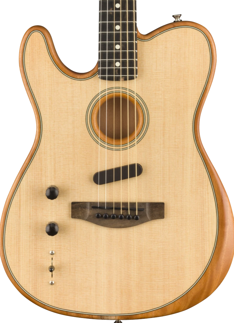 Fender American Acoustasonic Telecaster Left-Handed Ebony