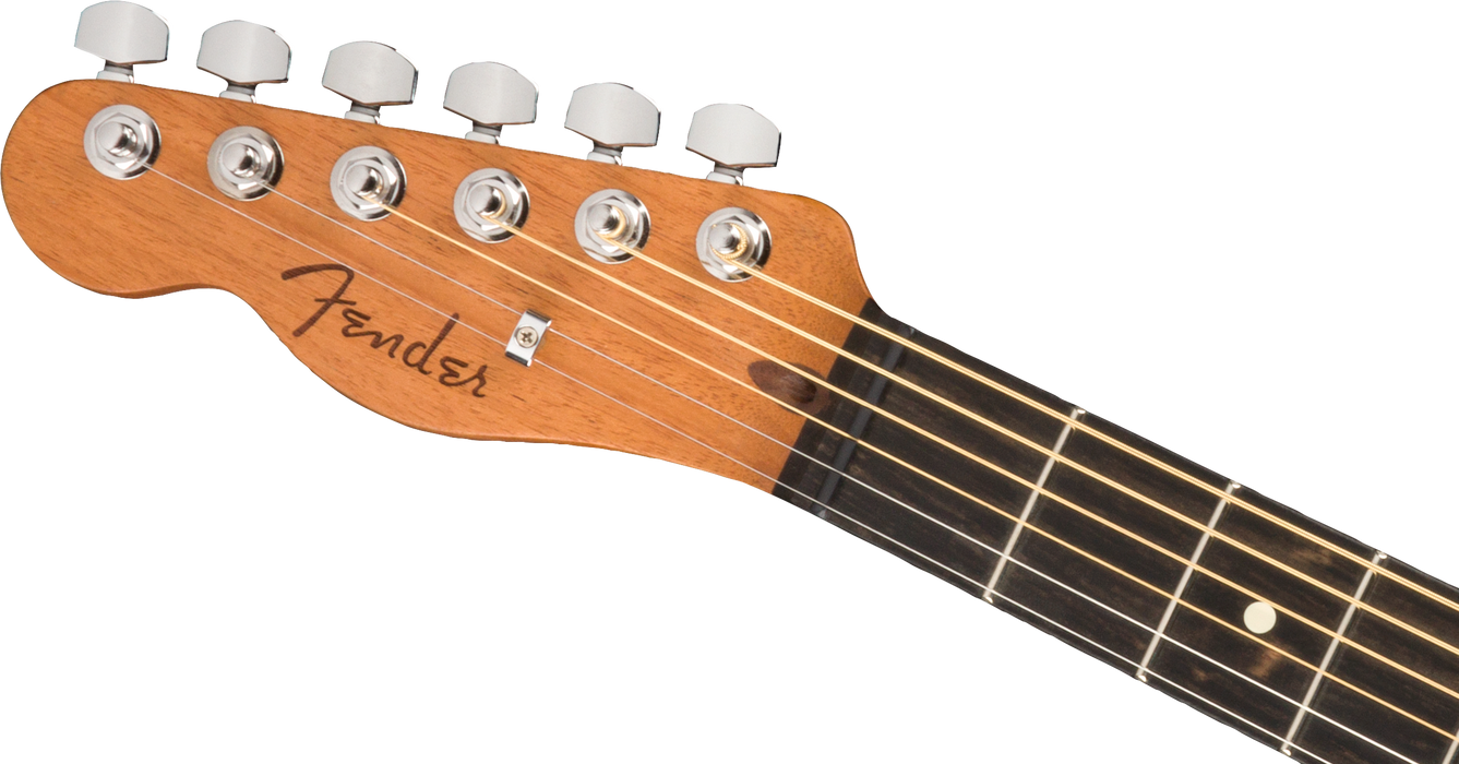 Fender American Acoustasonic Telecaster Left-Handed Ebony Fingerboard Natural Acoustic Electric Guitar