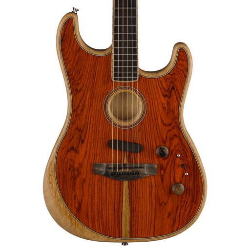 Fender American Acoustasonic Strat Ebony Fingerboard Cocobolo Acoustic Electric Guitar With Case