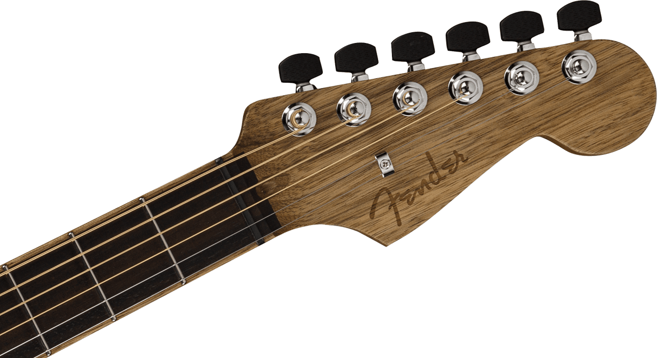 Fender American Acoustasonic Strat Ebony Fingerboard Ziricote Acoustic Electric Guitar With Case