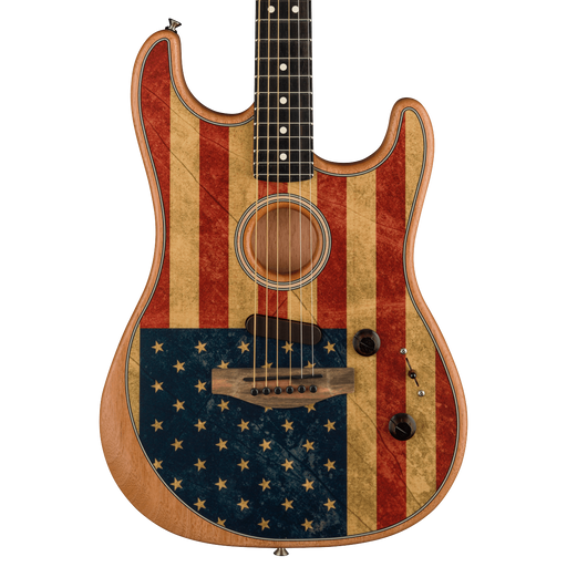 Fender Limited Edition American Acoustasonic Stratocaster American Flag In Stock