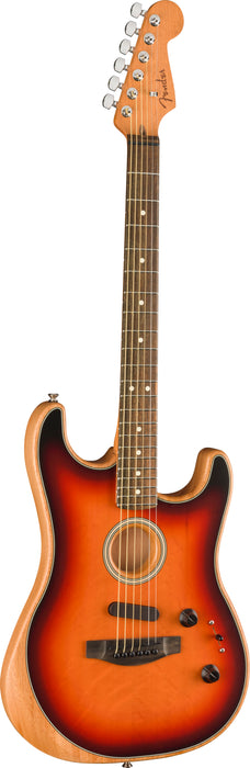 Fender American Acoustasonic Stratocaster Ebony Fingerboard Sunburst Guitar