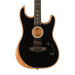 Fender American Acoustasonic Stratocaster Ebony Fingerboard Black Guitar