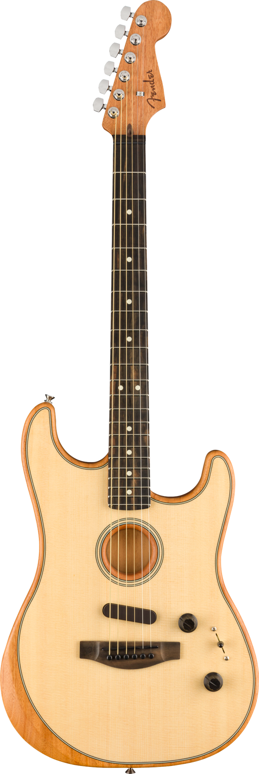 Fender American Acoustasonic Stratocaster Ebony Fingerboard Natural Guitar