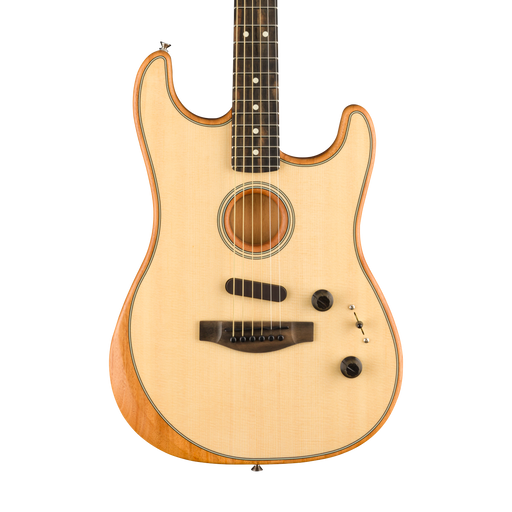 Fender American Acoustasonic Stratocaster Ebony Fingerboard Natural Guitar