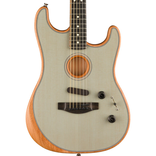 Fender American Acoustasonic Stratocaster Ebony Fingerboard Transparent Sonic Blue