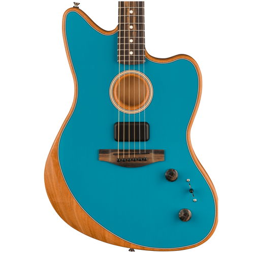 Fender Acoustasonic Jazzmaster Ocean Turquoise With Gig Bag