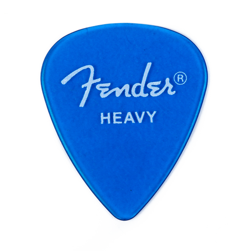 Fender California Clear Shape Picks Heavy Lake Placid Blue 12 Count - 0981351902