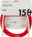 Fender Original 15ft. Instrument Cable Fiesta Red - 990515010