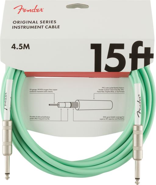 Fender Original 15ft. Instrument Cable Surf Green - 990515058