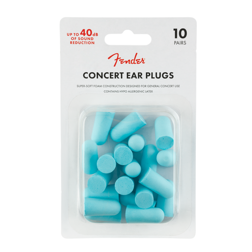 Fender Concert Ear Plugs 10-Pair Daphne Blue