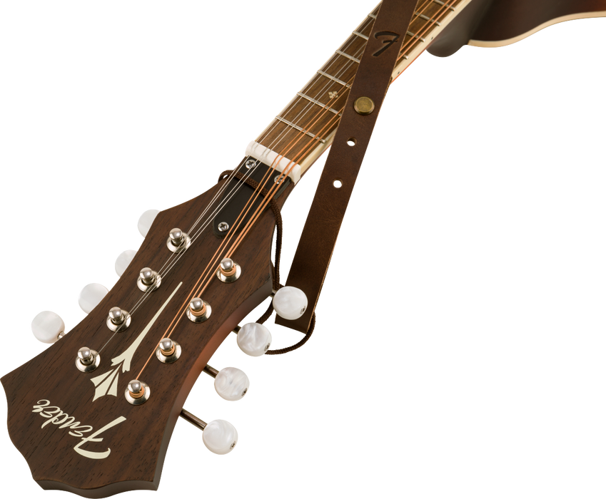 Fender Paramount Mandolin Leather Strap, Brown Straps