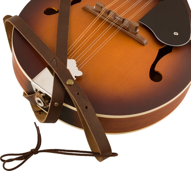 Fender Paramount Mandolin Leather Strap, Brown Straps