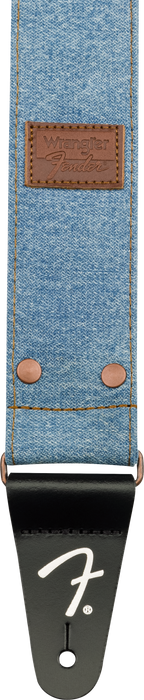 Fender x Wrangler Riveted Denim Strap Light Indigo
