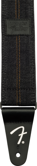 Fender x Wrangler Denim Strap Washed Black Stitch