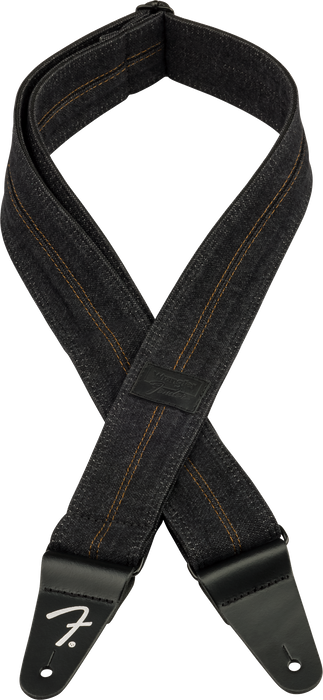 Fender x Wrangler Denim Strap Washed Black Stitch
