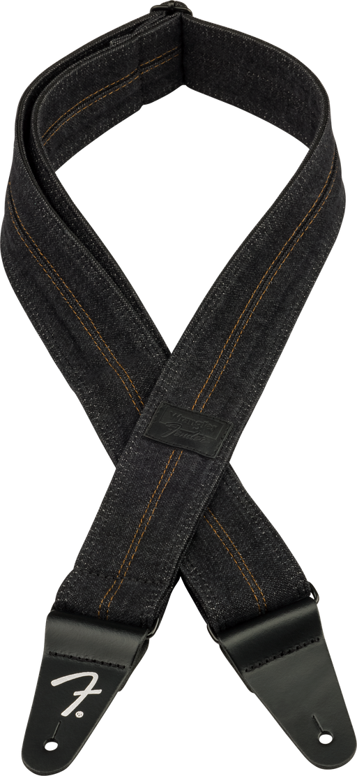 Fender x Wrangler Denim Strap Washed Black Stitch
