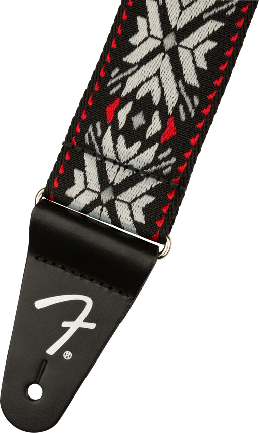 Fender Pasadena Woven Strap Red Snowflake 2" Strap