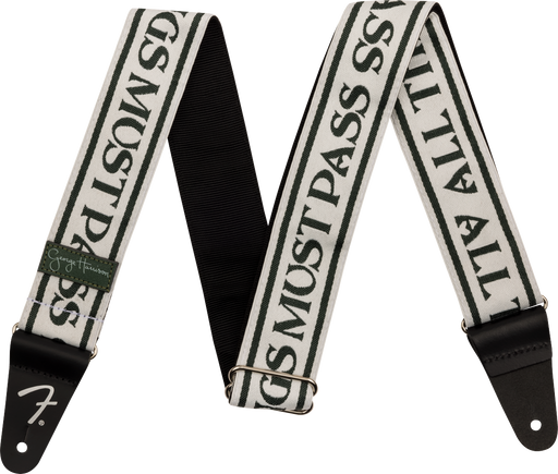 Fender George Harrison All Things Must Pass Logo Strap White/Black 2" Strap