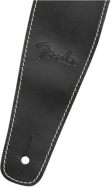 Fender Broken-In Leather Strap Black 2.5"