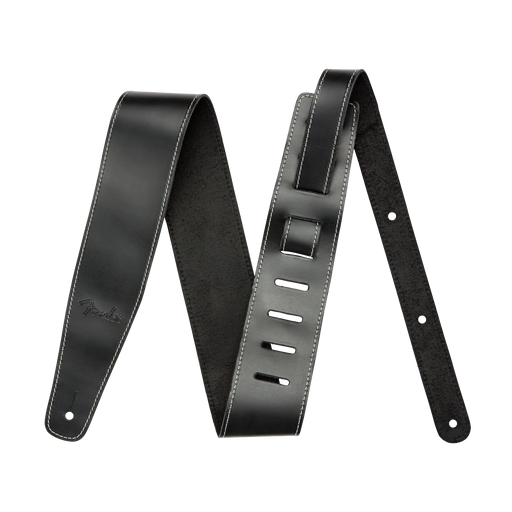 Fender Broken-In Leather Strap Black 2.5"