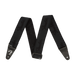 Fender WeighLess 2" Running Logo Strap Black/Black
