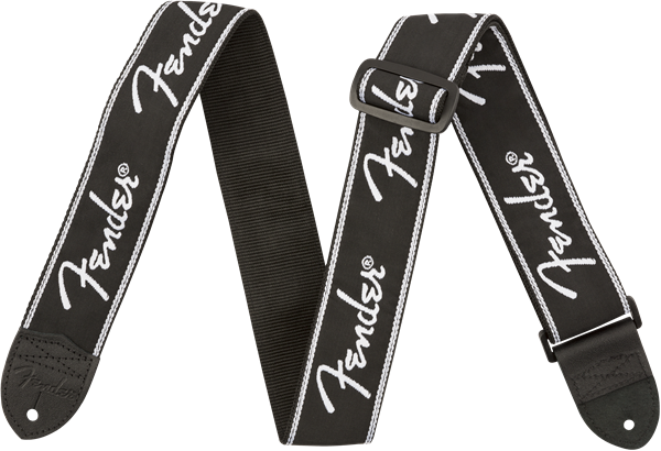 Fender Running Spaghetti Logo Strap - Black