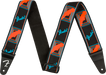 Fender Neon Monogrammed Strap Blue/Orange