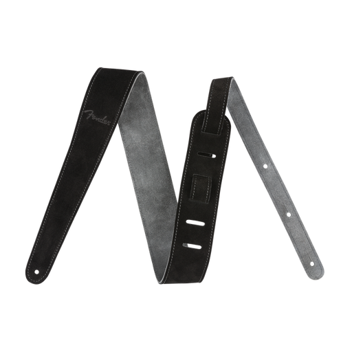 Fender 2" Suede Strap Black/Gray Reversible