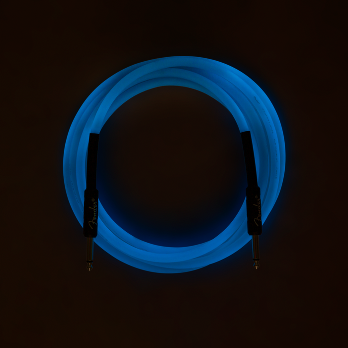 Fender Professional 10-ft. Glow In Dark Cable Blue