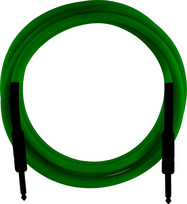 Fender Professional 10-ft. Glow In Dark Cable Green
