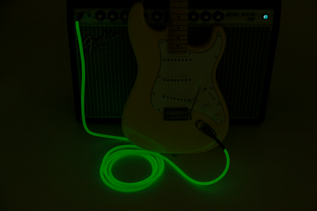Fender Professional 10-ft. Glow In Dark Cable Green