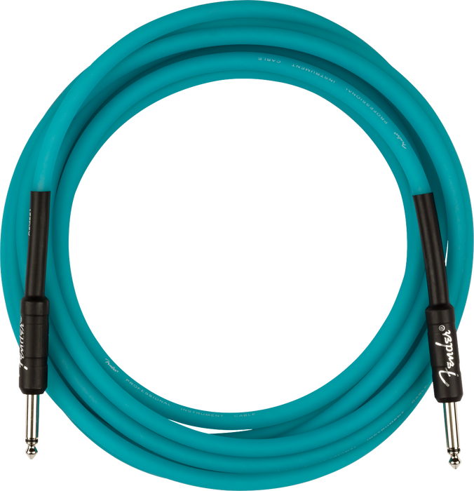Fender Professional 18.6-ft. Glow In Dark Cable Blue