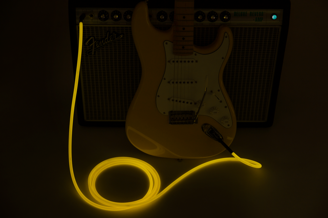 Fender Professional 18.6-ft. Glow In Dark Cable Orange